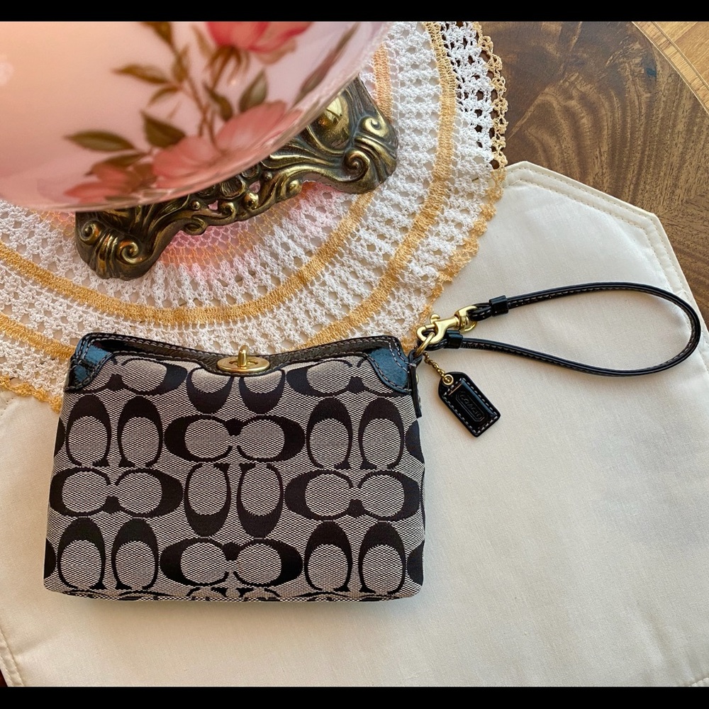Coach Signature Wristlet
